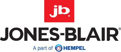 Jones-Blair Logo, refreshed in 2021 to modernize the typography and logomark to better reflect the coating technology it represents while staying close to its historical brand identity.