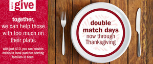 Meijer Thanksgiving Ad Announces Record-Setting Simply Give Double Match Days to Fund Up to 10 Million Meals for Local Food Pantries