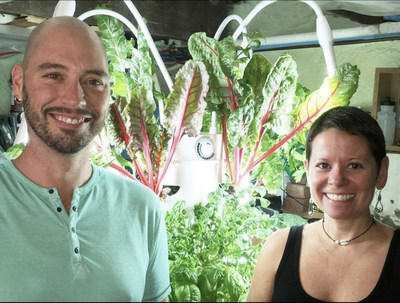 Chad Taylor and France Chouinard, Founder and Co-Founder of Jardin Vertical