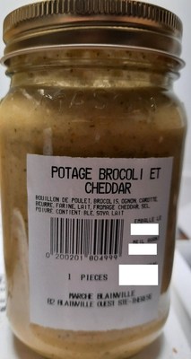 Potage de brocoli et cheddar (Groupe CNW/Ministre de l'Agriculture, des Pcheries et de l'Alimentation)