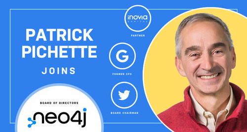 Patrick Pichette, Chairman of the Board at Twitter and former Google CFO, joins Neo4j’s Board of Directors.