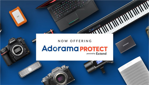 Adorama Protect plans, powered by Extend, are available now as an add-on to eligible products. The plans offer added benefits including accidental damage coverage, extended protection, repair or replacements, and a zero percent deductible.