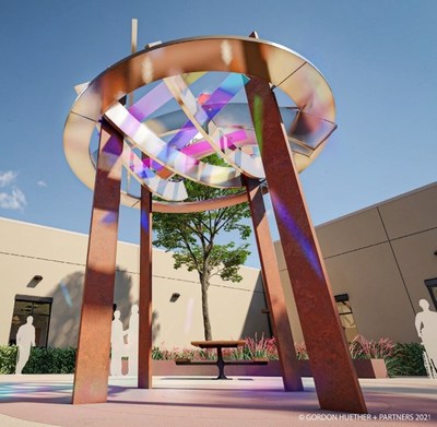 The VA Clinic Memorial by Gordon Huether in Santa Rosa CA is slated for installation in 2022.