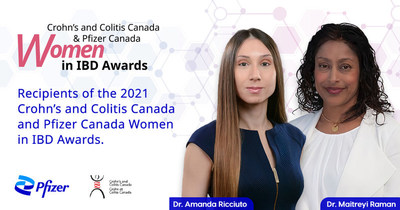 Crohn’s and Colitis Canada and Pfizer Canada Announce 2021 Women in IBD Award Recipients (CNW Group/Pfizer Canada Inc.)