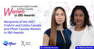 Crohn's and Colitis Canada and Pfizer Canada Announce 2021 Women in IBD Award Recipients