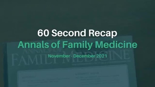 Annals of Family Medicine: Routine Immunization Rates Must Be Recovered to Ensure Long-Term Population Health