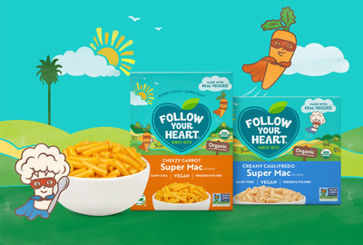 Pioneer Follow Your Heart announces SuperMac, a new USDA certified organic, macaroni and sauce mix in two flavors made from organic vegetables, beans, and cashews. www.followyourheart.com/product_category/supermac