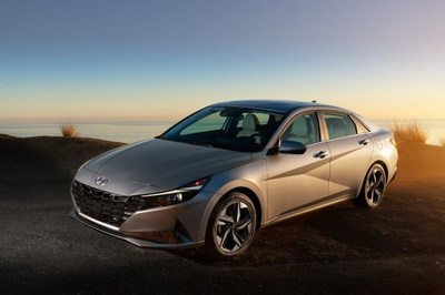 The 2022 Elantra is photographed in Irvine, Calif. on June 25, 2021.