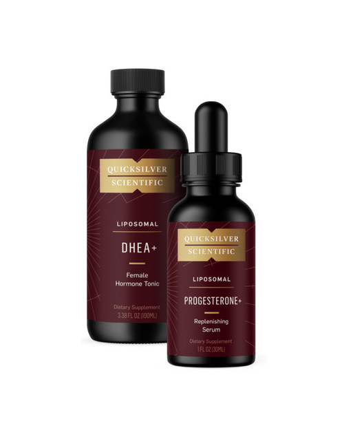 Quicksilver Scientific, known for its advanced, highly bioavailable liposomal supplements, has taken it to the next level with its Nanoformulated DHEA+ Female Hormone Tonic and Nanoformulated Progesterone+ Topical Replenishing Serum, both available through practitioners and direct-to-consumer now. DHEA+ Female Hormone Tonic supports female health in perimenopause and beyond by naturally bolstering hormone levels and metabolism.