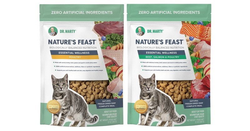 Dr. Marty Pets™ Expands Nature’s Feast Cat Food Line to Include Two New Veterinarian-Formulated Formulas