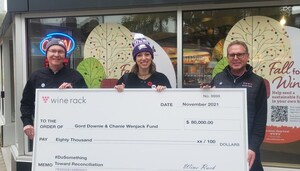 Wine Rack Stores Raise $80K to Support Reconciliation Through the Gord Downie &amp; Chanie Wenjack Fund