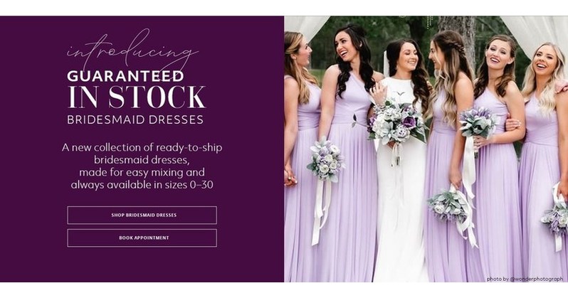 David's Bridal Announces Guaranteed in Stock and Ready to Ship ...