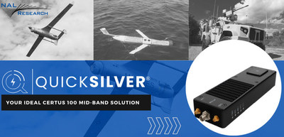 NAL Research launches the QUICKSILVER today, making it available to government and commercial sectors for maritime, land mobile, IoT, and aviation needs.