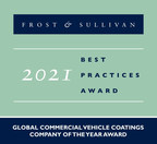 Axalta named Frost &amp; Sullivan's 2021 Global Commercial Vehicle Coatings Company of the Year