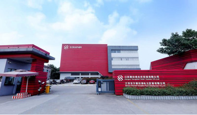 Photo shows the outerior of Jiangsu Seraphim Solar System Co., Ltd. (PRNewsfoto/Xinhua Silk Road)