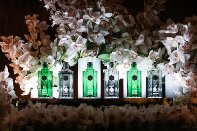 [Bottle display at the CleanCo bar inside the 2021 CFDA Fashion Awards – Credit Neil Rasmus/BFA.com]