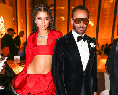 [Teetotal Zendaya pictured with Tom Ford – Credit Neil Rasmus/BFA.com]