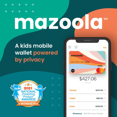 Mazoola (SM) was named as a winner of the 2021 National Parenting Product Awards. The super app gives parents the power to create chores, set spending limits, authorize retailers, and set their kids on a successful path to financial literacy.
