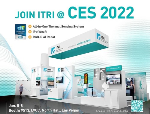 ITRI invites visitors to its physical and virtual tech showcase at CES 2022.