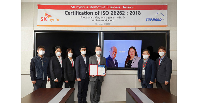 SK hynix Receives ISO 26262 FSM Certification, the International Functional Safety Standard in Automotive Semiconductors
