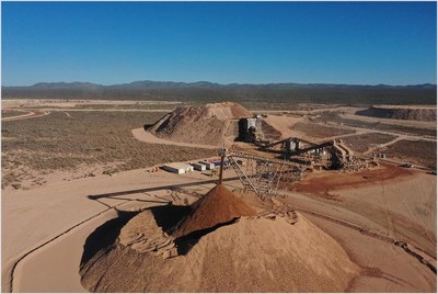 Figure 3: Crushing and Live Ore Stockpile (CNW Group/Orla Mining Ltd.)