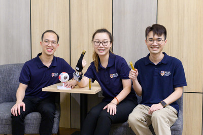 Team members of HOPES: (From the left) David Lee, Yu Kelu, Li Si (PRNewsfoto/James Dyson Foundation)