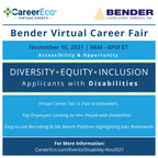 CareerEco and Bender Consulting Services to Host Virtual Career Fair for Jobseekers Living with Disabilities
