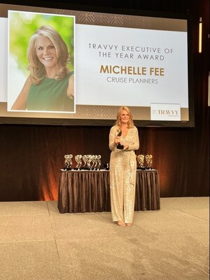 Cruise Planners Founder &amp; CEO Michelle Fee receives first "Executive of the Year Award" at Travvy Awards