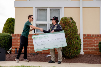 Donation with CVMA representative