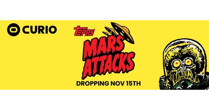 Curio Announces Release of Iconic Topps Mars Attacks Classic NFT Collection