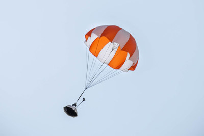 Parachute drop test of Ray, Inversion's technology demonstration capsule.