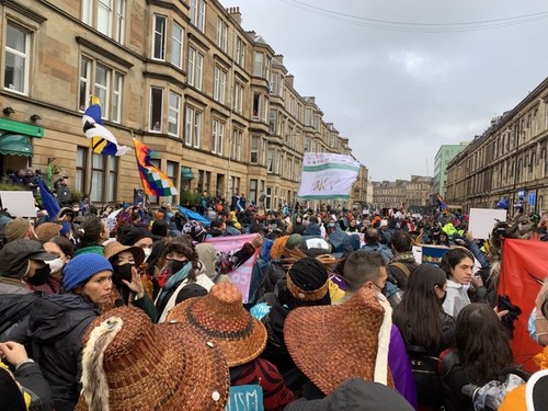 March for Nature, November 2021, Glasgow, Scotland, UK. Photo Credit: Tracy Rector