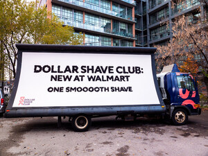 Dollar Shave Club Gives Canadians One Smooooth Shave and Creates a Billboard Made of (their) Facial Hair