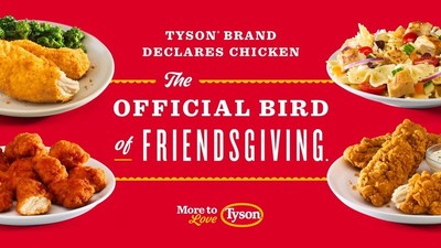 Tyson® brand declares chicken the official bird of Friendsgiving