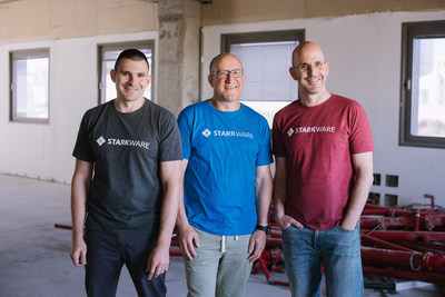 (From left to right) Michael Riabzev, Eli Ben-Sasson, and Uri Kolodny, Co-founders of StarkWare. The company, just valued at $2B, is known as the invisible hand that increases blockchain’s bandwidth, giving it the capacity for increased use. (Natalie Schor)