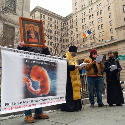 Orthodox Christians Pro-Life will hold a rally in Manhattan to support overturning Roe vs Wade