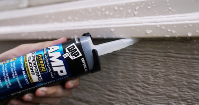 The new AMP line delivers a 100% weatherproof and waterproof seal. It can be applied on wet and damp surfaces, offers extreme temperature use of 0°F to 140°F, features fast and efficient 30-minute paint and rain/water ready times, and is backed by a lifetime mold and mildew resistance guarantee.
