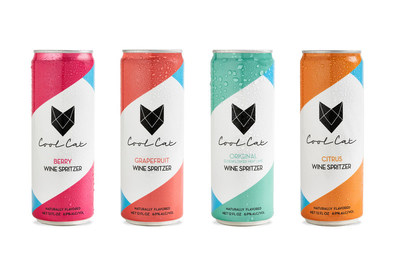 Named "Best Spritzer of 2021" by Liquor.com, Cool Cat naturally flavored wine spritzers feature a base of California Pinot Grigio and cane sugar, and are naturally gluten free. They taste great right out of the can, but can also be poured over ice or used to create specialty cocktails.