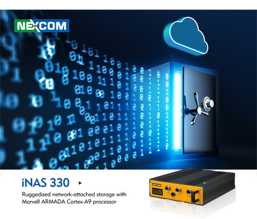 NEXCOM, a leading global supplier of network appliances, announced today the release of iNAS 330, a network-attached storage (NAS) device designed to enhance data security in tough operation environments, including the transportation, industrial, and oil and gas sectors. Supporting data-critical applications with robust data protection at the hardware and system levels, the iNAS 330 delivers enhanced system reliability.