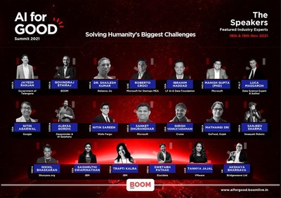 BOOM AI FOR GOOD SUMMIT 2021: Solving Humanities Biggest Challenges