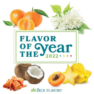 The 2022 Flavors of the Year, according to Beck Flavors, are clementine, elderflower, starfruit apricot, and coconut caramel cookie.