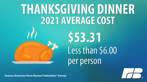 Thanksgiving Dinner 2021 Average Cost