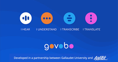 GoVoBo - The live captioning and translation application developed through a partnership between Gallaudet University and AppTek