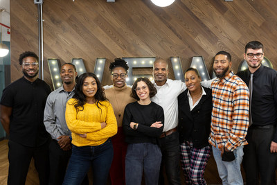 Five fellows, three members of staff, and one volunteer during Orientation