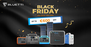 BLUETTI lanza las ofertas de Black Friday en estaciones eléctricas, paneles solares y más