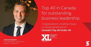 Scotiabank celebrates Jonathan Davey's recognition as one of Canada's Top 40 Under 40