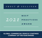 Axalta Named 2021 Global Commercial Vehicle Coatings Company of the Year by Frost &amp; Sullivan
