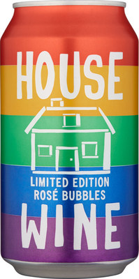 House Wine Rainbow Rose Bubbles in Support of the Human Rights Campaign