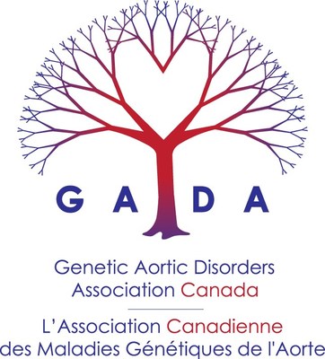 GADA Canada Logo (CNW Group/Genetic Aortic Disorders Association Canada)
