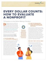 How to Evaluate a Nonprofit